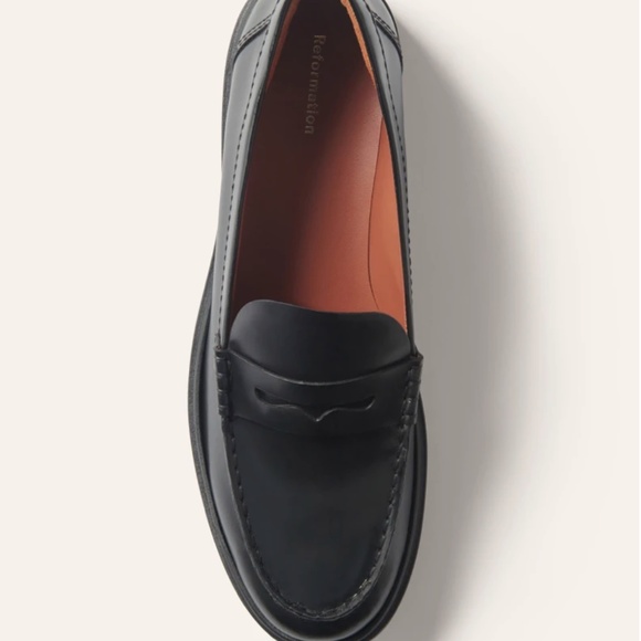 Reformation Agathea Chunky Loafer Black size 11 - Picture 4 of 4